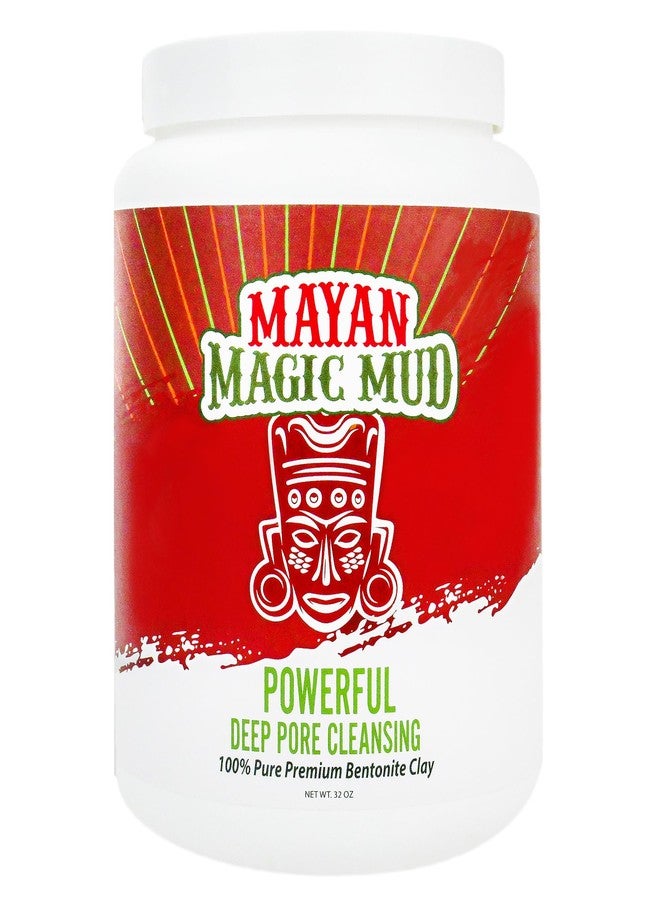 Mayan Magic Mud Powerful Deep Pore Cleansing Sodium Bentonite Clay for Unisex - 32 oz Cleanser - Image 1